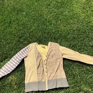 Yellow button down sweater